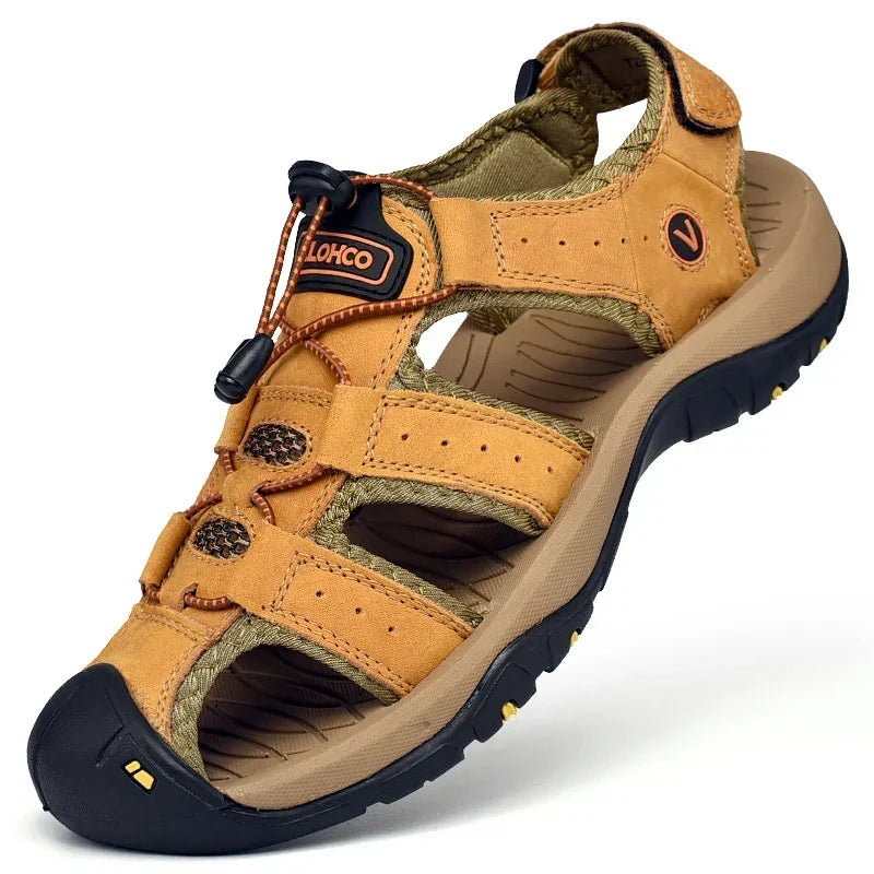 Thomas | Sandale Outdoor Renforcée en Cuir