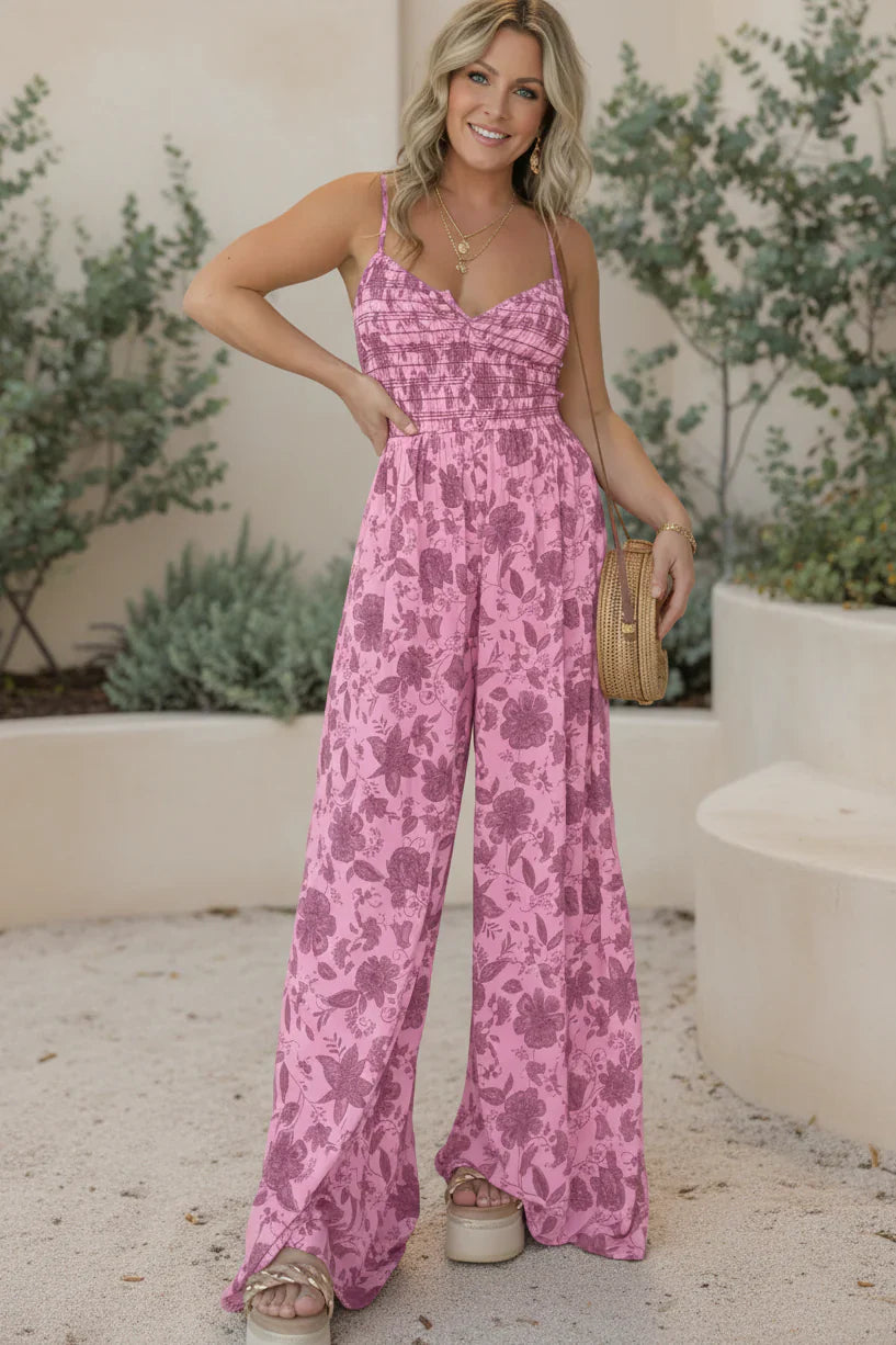 HARPER | Floral Wide-Leg Jumpsuit