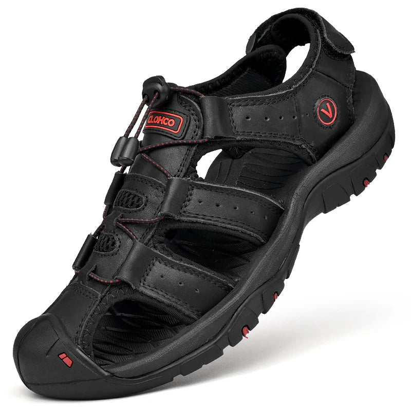 Thomas | Sandale Outdoor Renforcée en Cuir