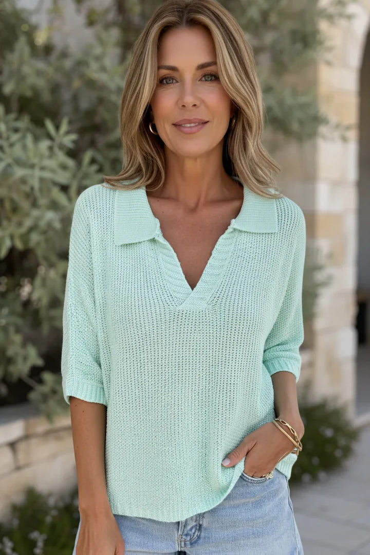 BRIANNA | Textured Relaxed Blouse