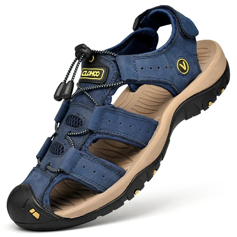Thomas | Sandale Outdoor Renforcée en Cuir