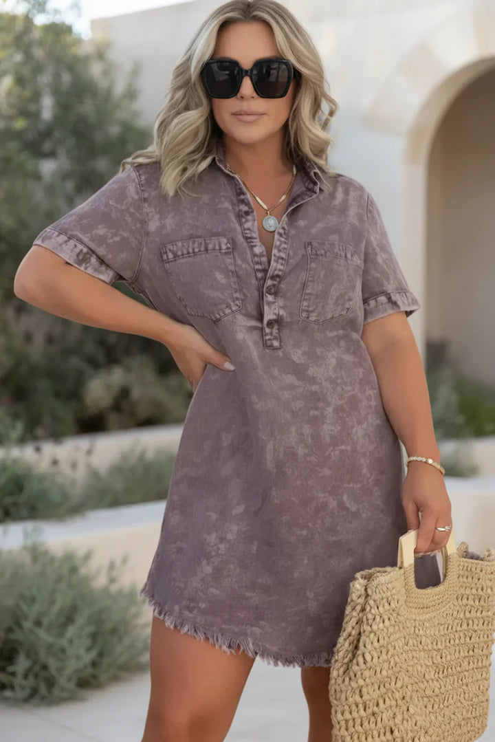 CAIA | Textured Mini Dress