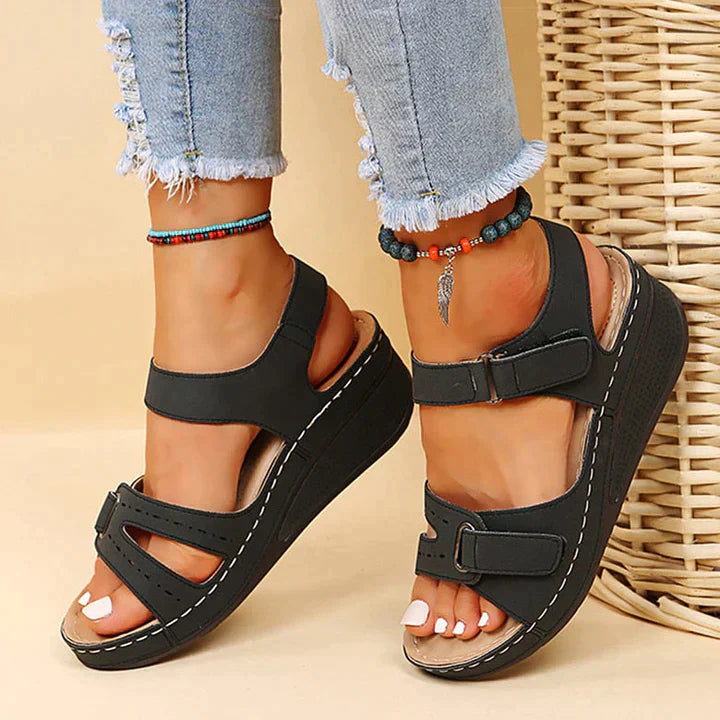 LEILA | Comfortable Orthopaedic Sandals with Wedge