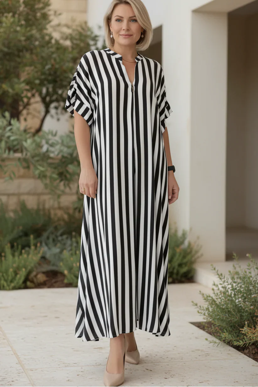 AMÉLIE | Striped Maxi Dress