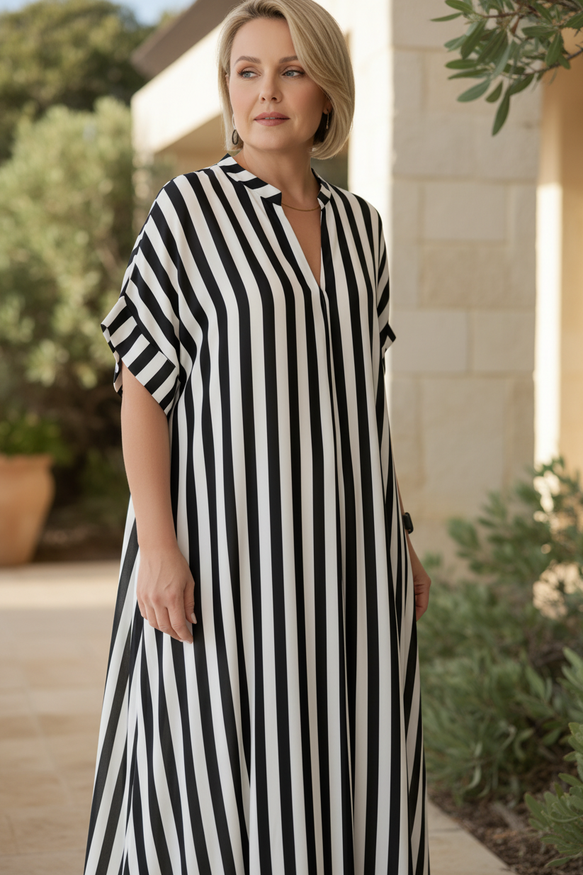 AMÉLIE | Striped Maxi Dress