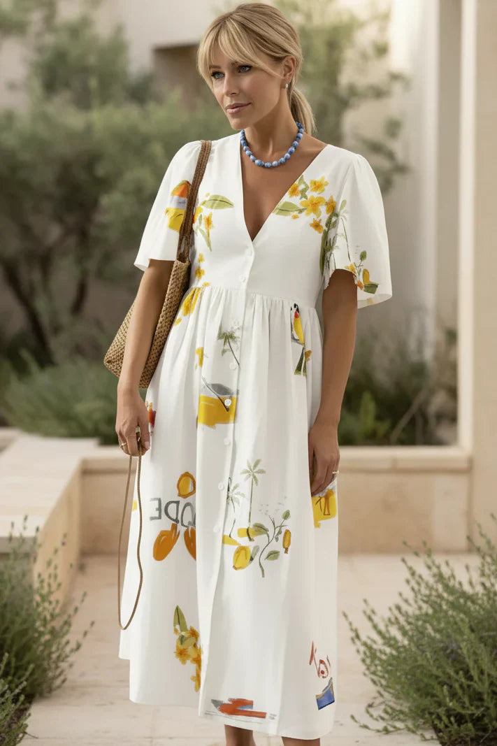 MAEVE | Garden Breeze Midi Dress
