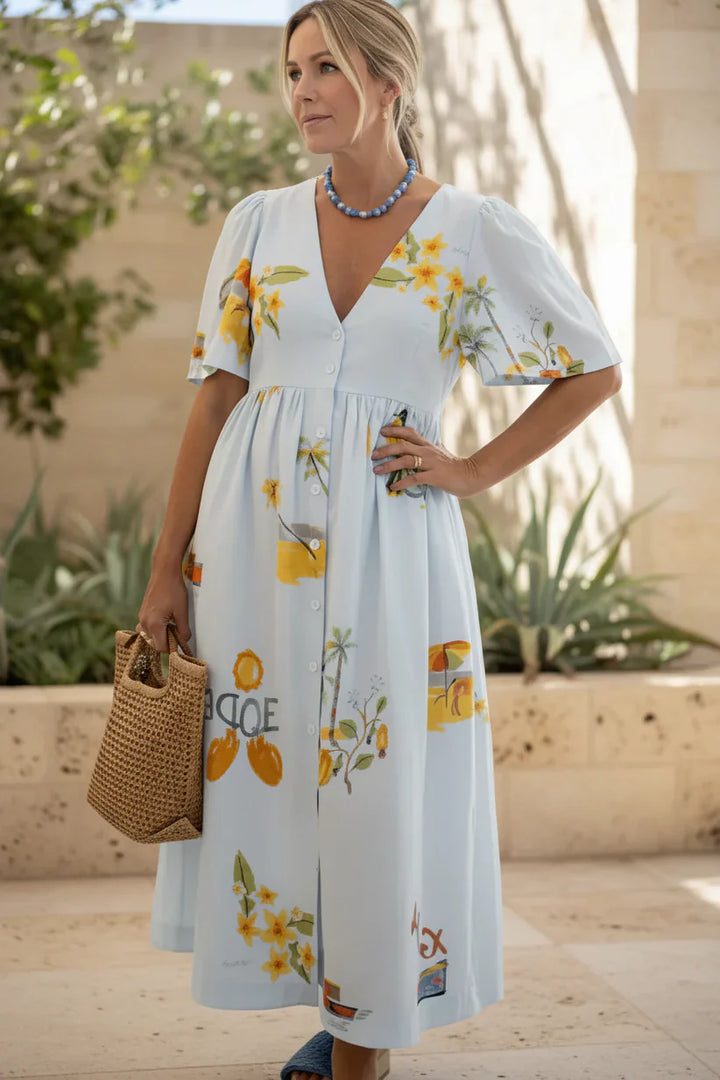 MAEVE | Garden Breeze Midi Dress