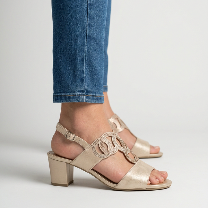 GINA | Comfortable Women's Sandal with Heel