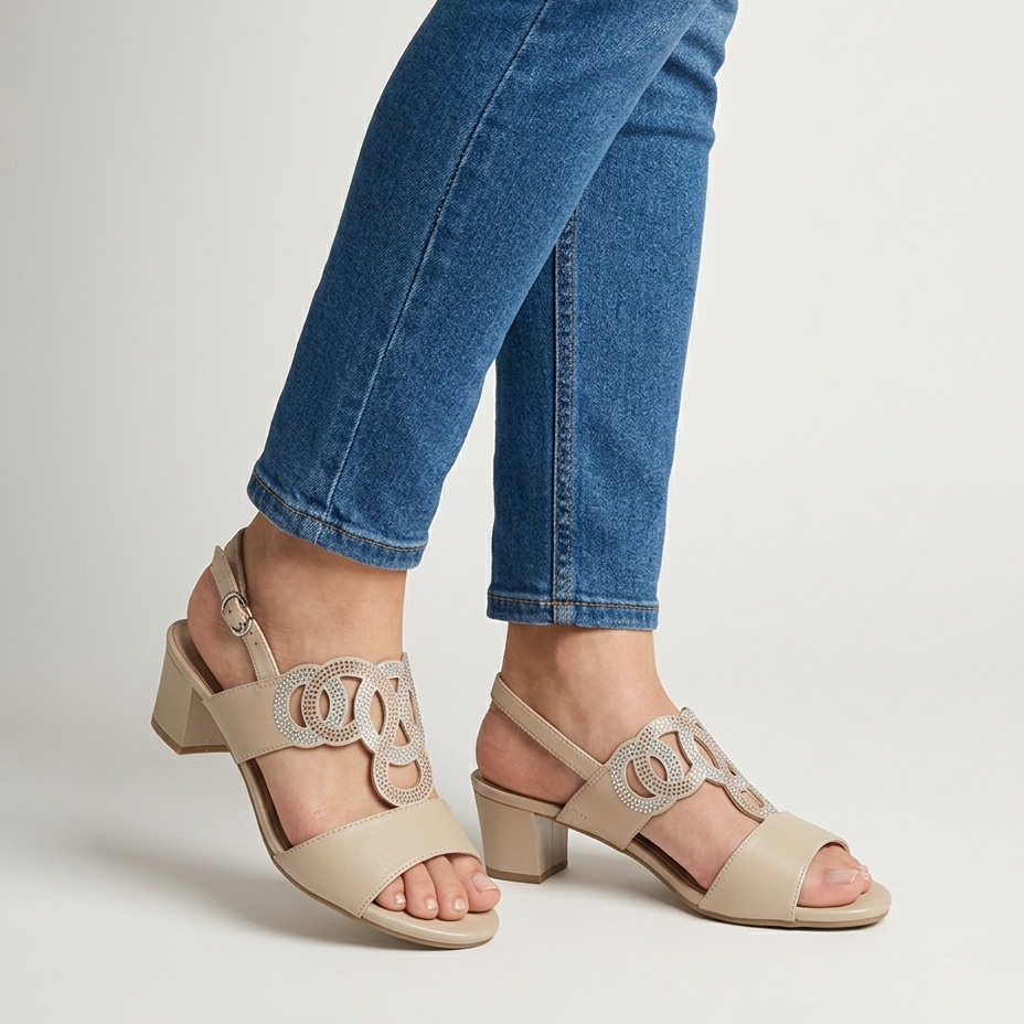 GINA | Comfortable Women's Sandal with Heel