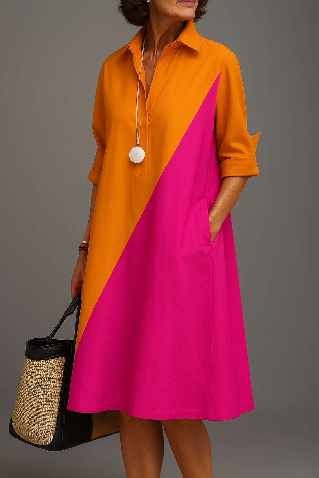 Kaylène | Robe Midi Élégante Inétemporelle