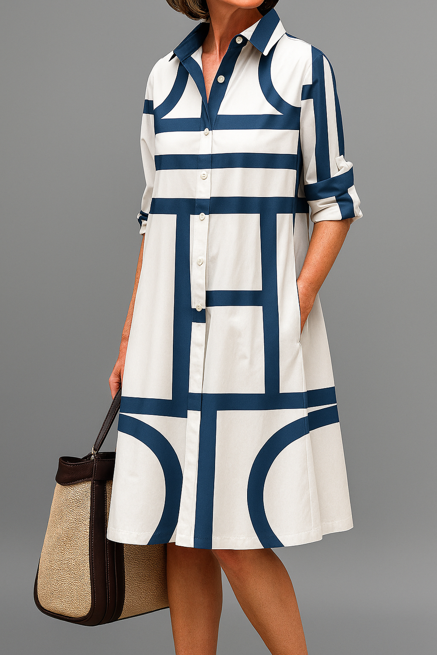 Siène | Robe Midi Élégante Inétemporelle