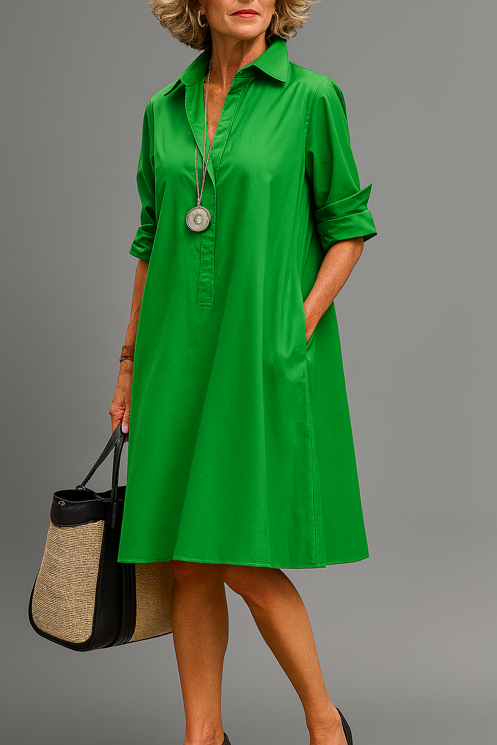 Rosalie | Robe Midi Élégante Inétemporelle