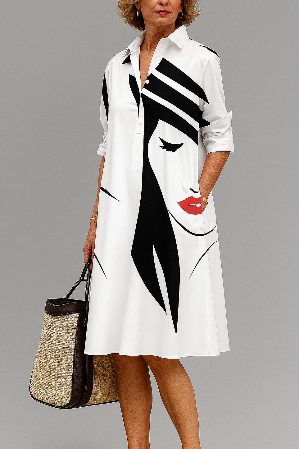 Isabeau | Robe Midi Élégante Inétemporelle