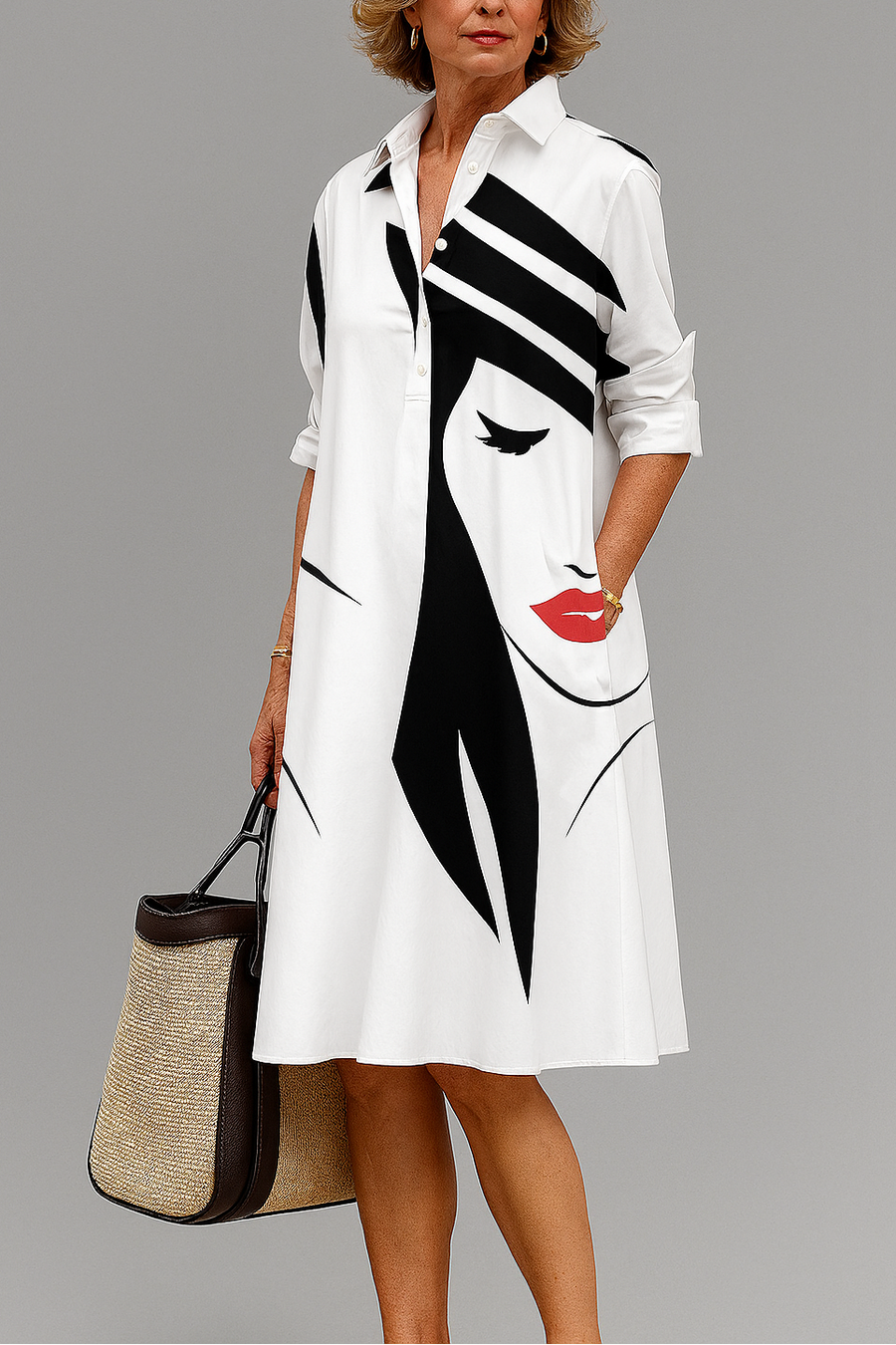 Isabeau | Robe Midi Élégante Inétemporelle