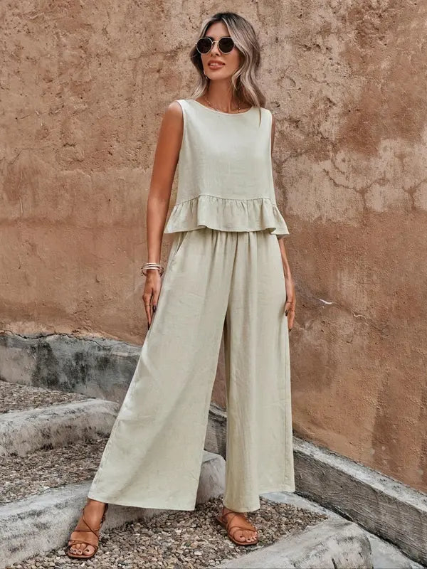 DANAO | Casual Sleeveless Co-ord Lounge Set