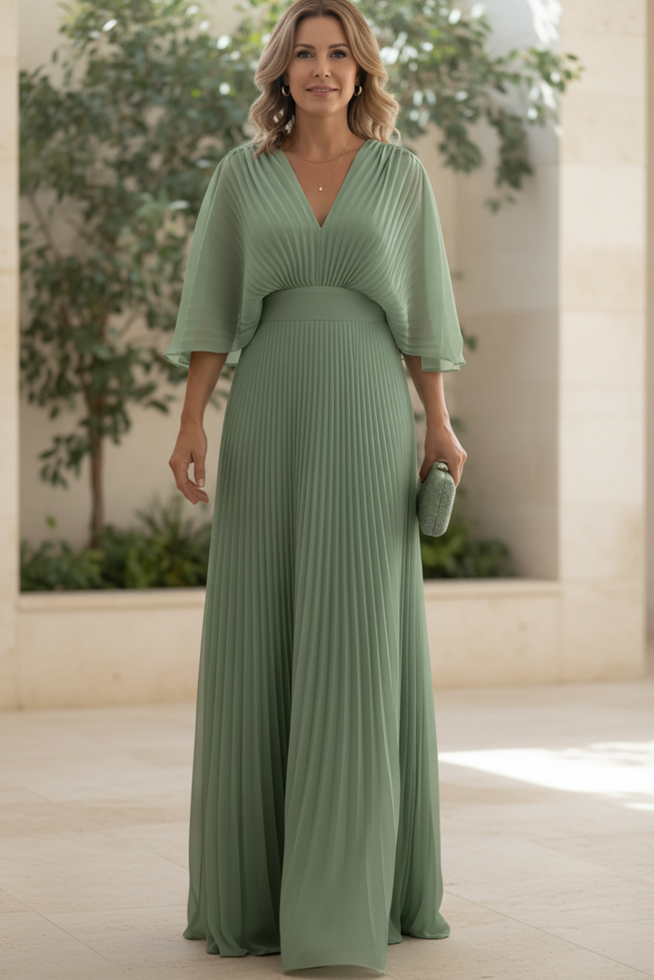ZANA | Pleated Evening Gown