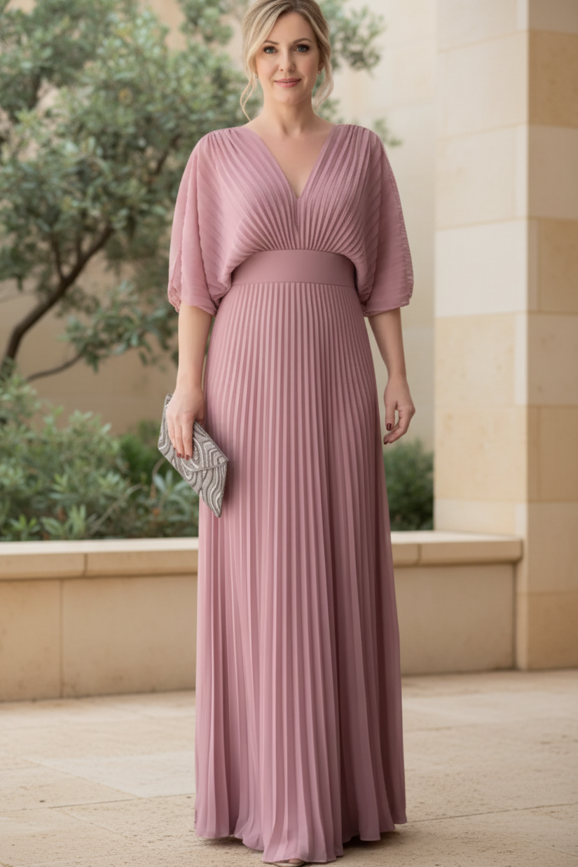 ZANA | Pleated Evening Gown