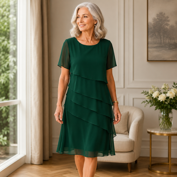 LINDA | Elegant Layered Dress