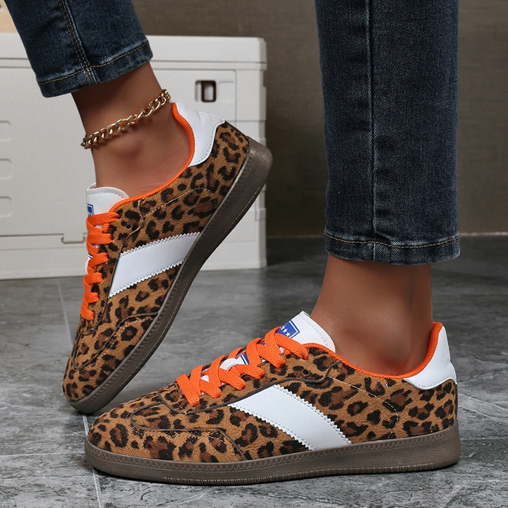 FIERCE | Suede Leopard Sneaker