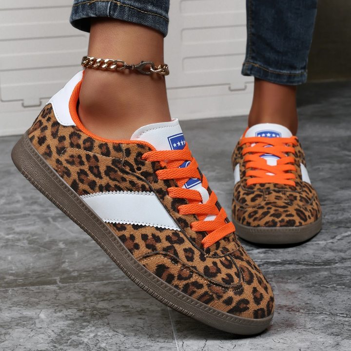 FIERCE | Suede Leopard Sneaker