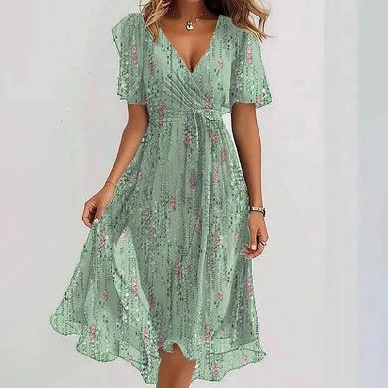 Solange | Robe Élégante Colorée