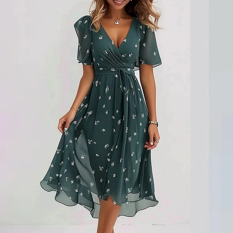 Solange | Robe Élégante Colorée
