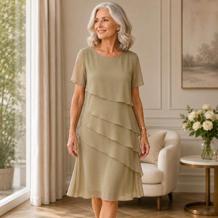 LINDA | Elegant Layered Dress