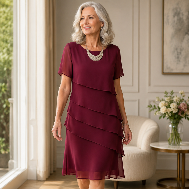 LINDA | Elegant Layered Dress