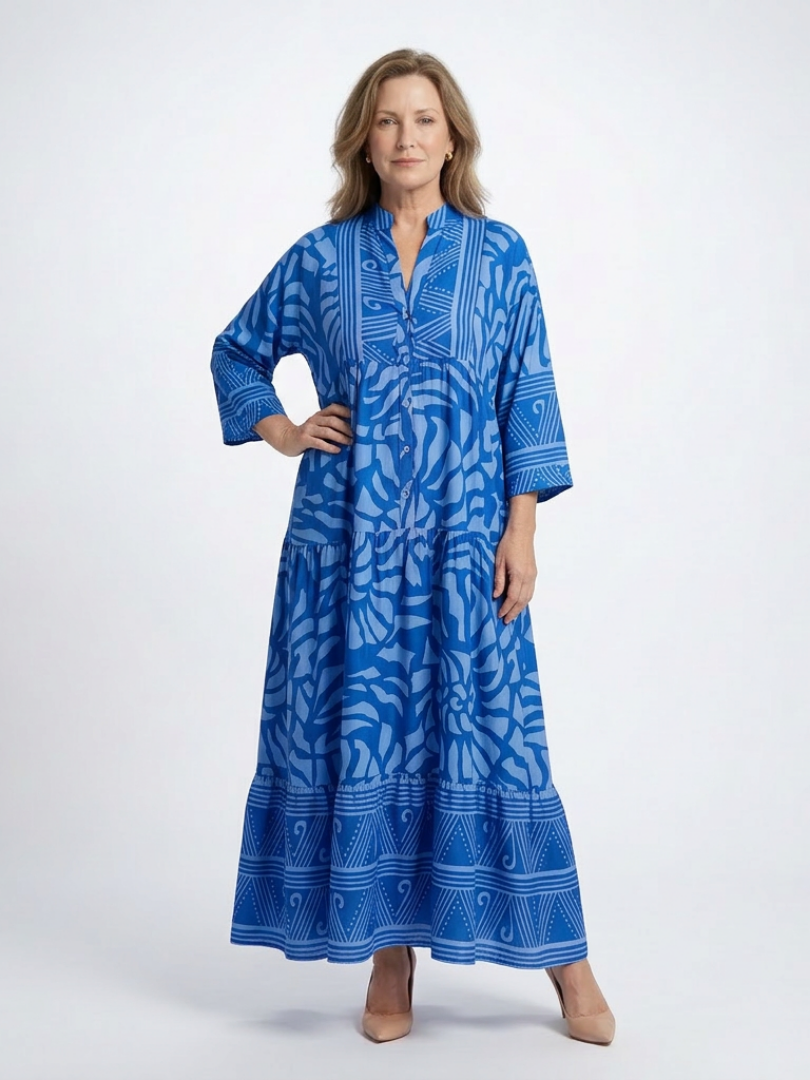 MARIELLE | Button Front Midi Dress