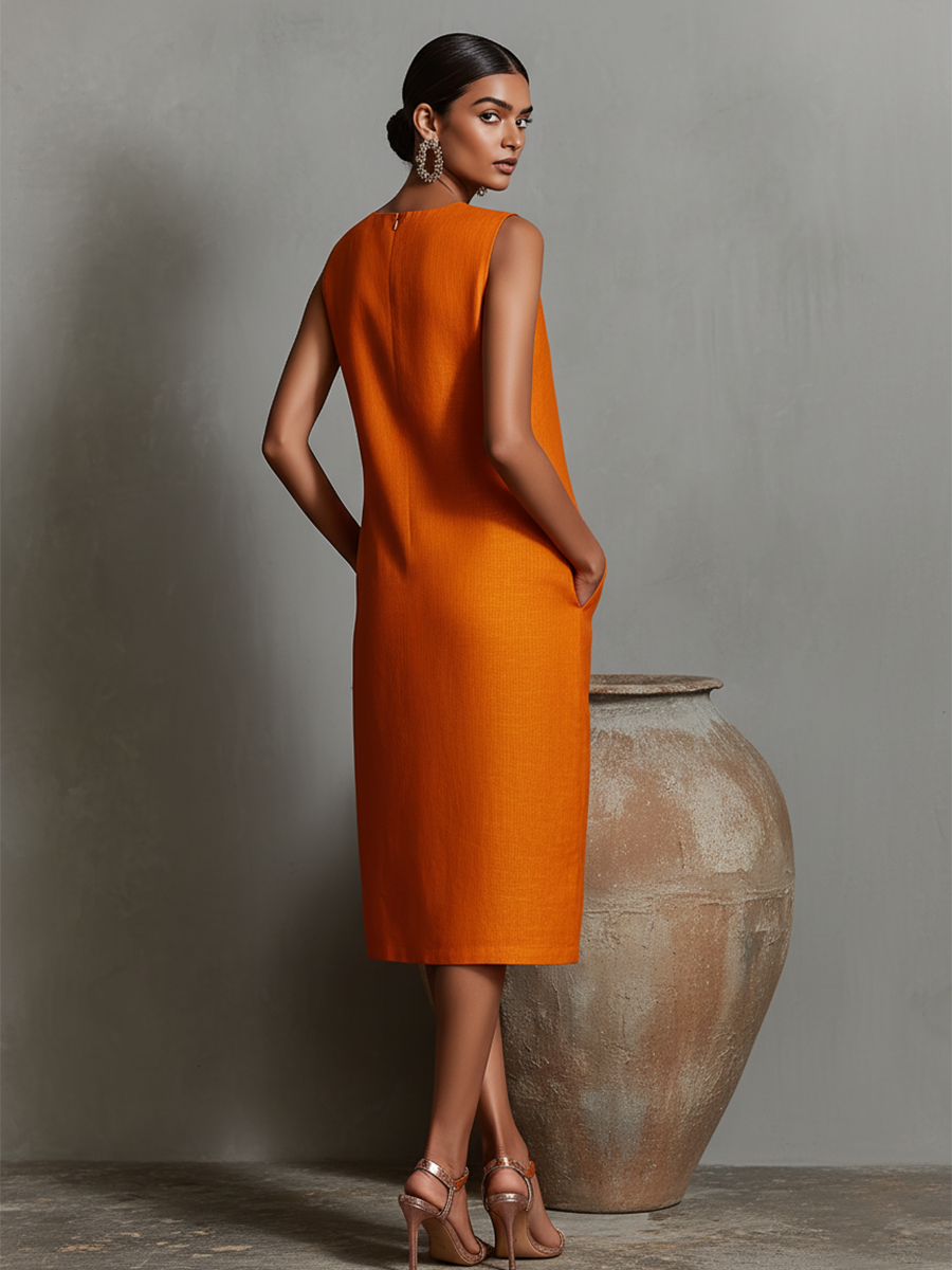 MAUREEN | Effortless Midi Dress with Pockets